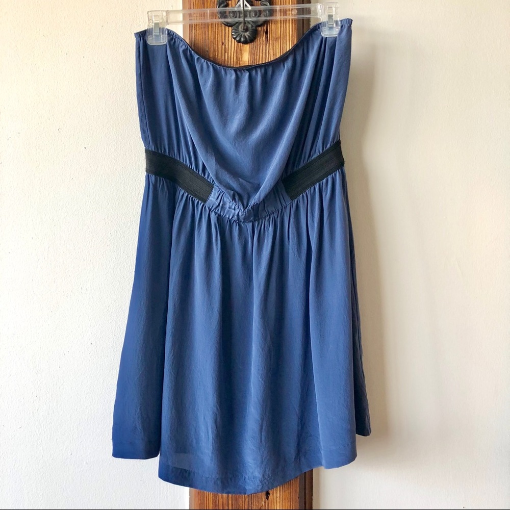 UO Ecote Silk Strapless Dress- Size L